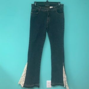 Tag rag culture lace flare jeans
